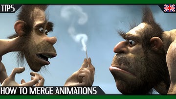 [EN] Cinema 4D : How to merge animations ? Beginner tutorial