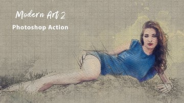 Modern Art Photoshop Action | 15 Wall Art Photoshop Actions Bundle | Artixty