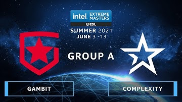 CS:GO - Complexity vs. Gambit [Overpass] Map 2 - IEM Summer 2021 - Group A