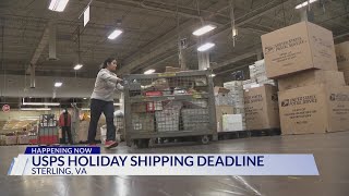 An inside look at a Virginia USPS shipping facility as holiday shipping deadlines approach