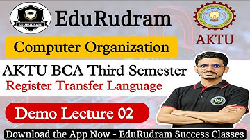 Computer Organization | AKTU BCA 3rd Semester | Register Transfer Language | By Vimal Sir #edurudram