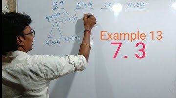 Coordinate Geometry निर्देशांक ज्यायमिति 7.3 , Example 13. class 10th, ncert