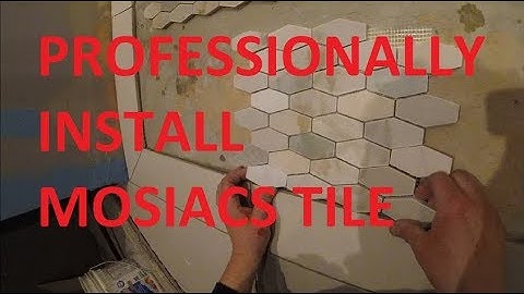 How To Professionally Install Tile Mosiacs PART 2