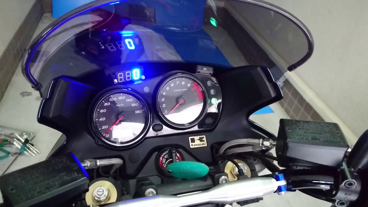 ZRX1200ダエグ 2016限定車 デジタルメーター - YouTube