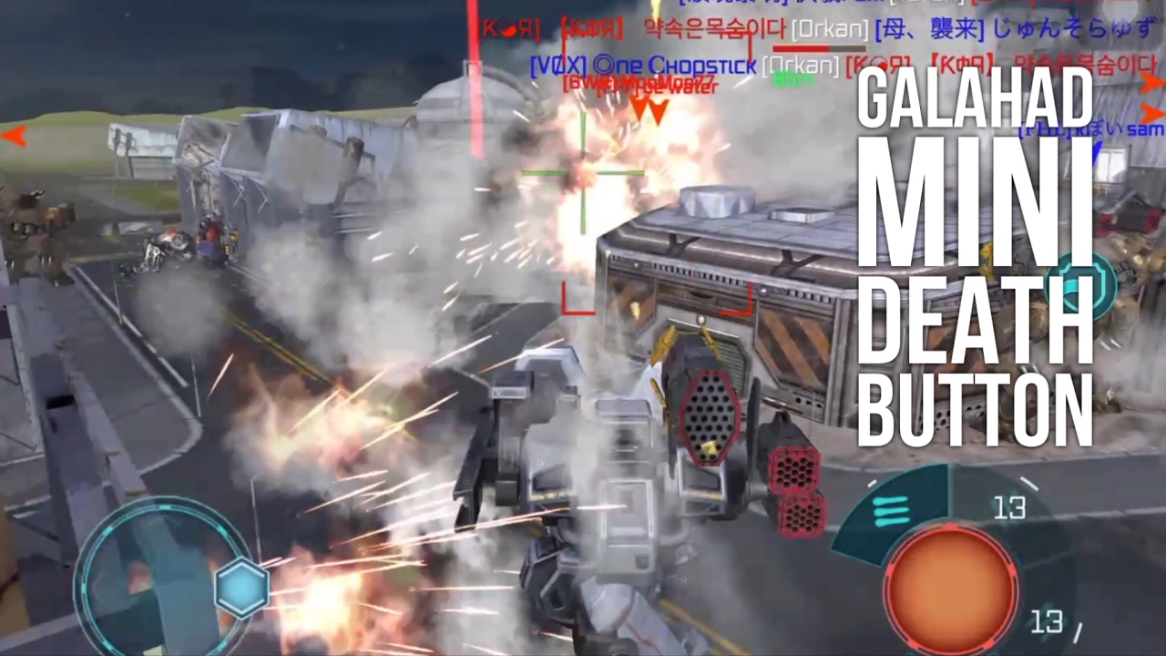 War Robots [WR] Galahad Mini Death Button YouTube
