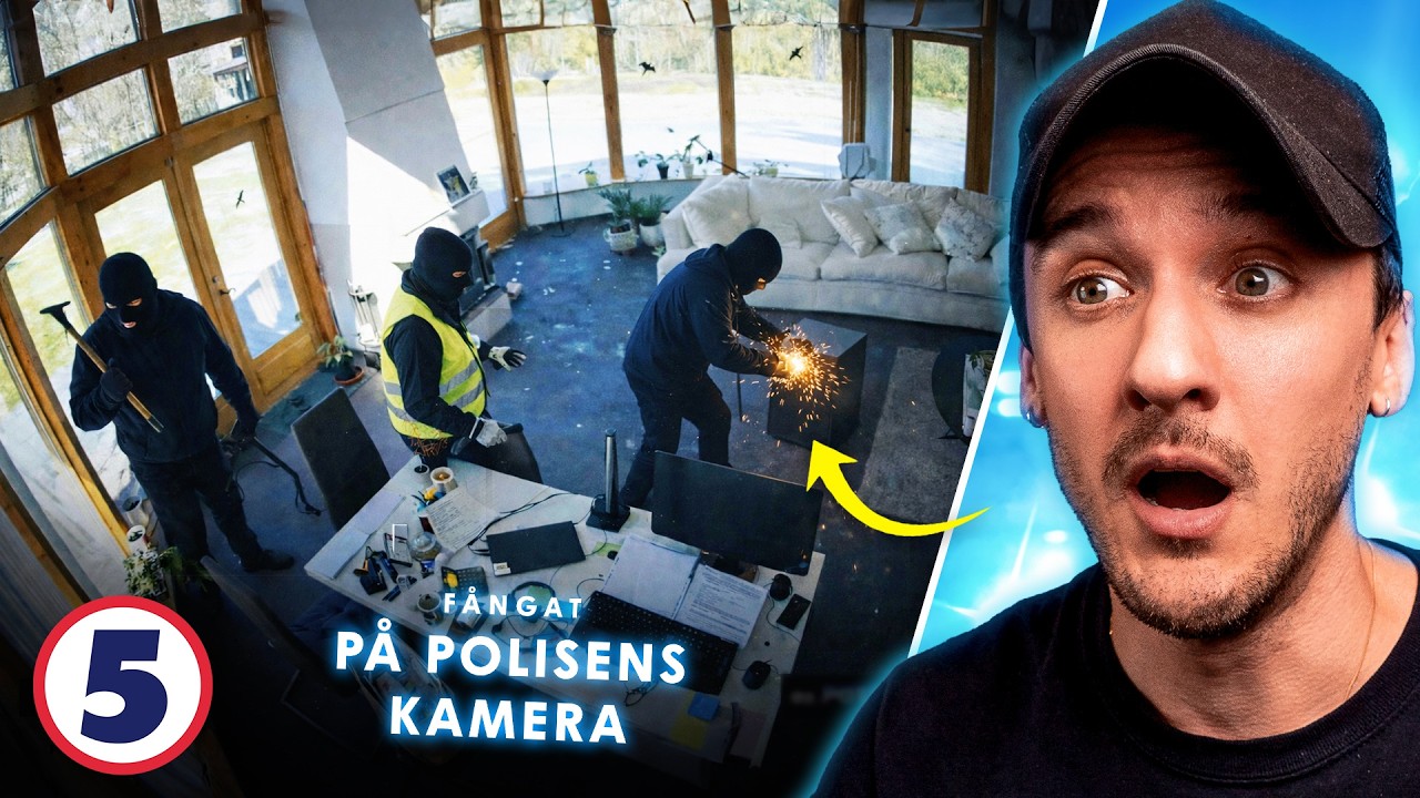 Husägarna Ser Inbrottet LIVE | Reagerar På Fångat På Polisens Kamera