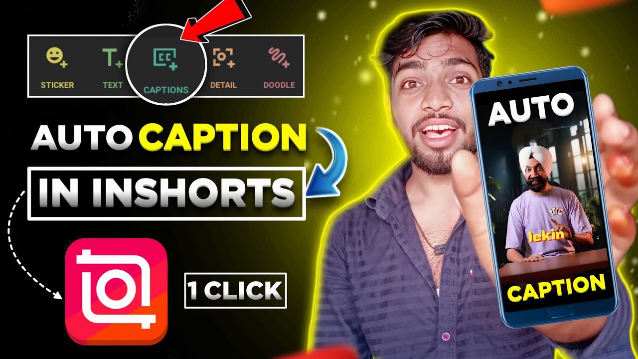 Auto Caption In Inshort App Video Me Caption Kaise Add Kare Auto
