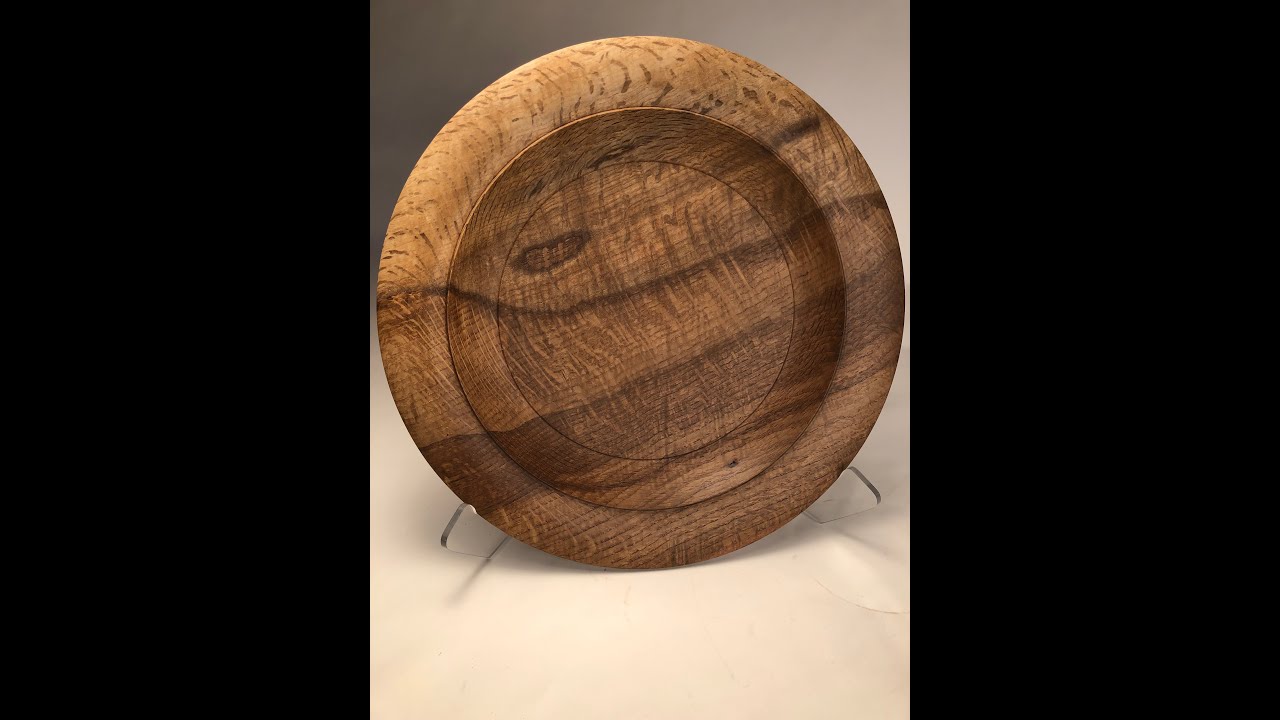 Mike Mahoney make a quarter sawn white oak platter quartersawnplattervideo