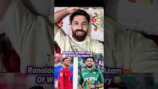 Football Ronaldo cricket Babar Azam #cricket #viratkohli #babarazam