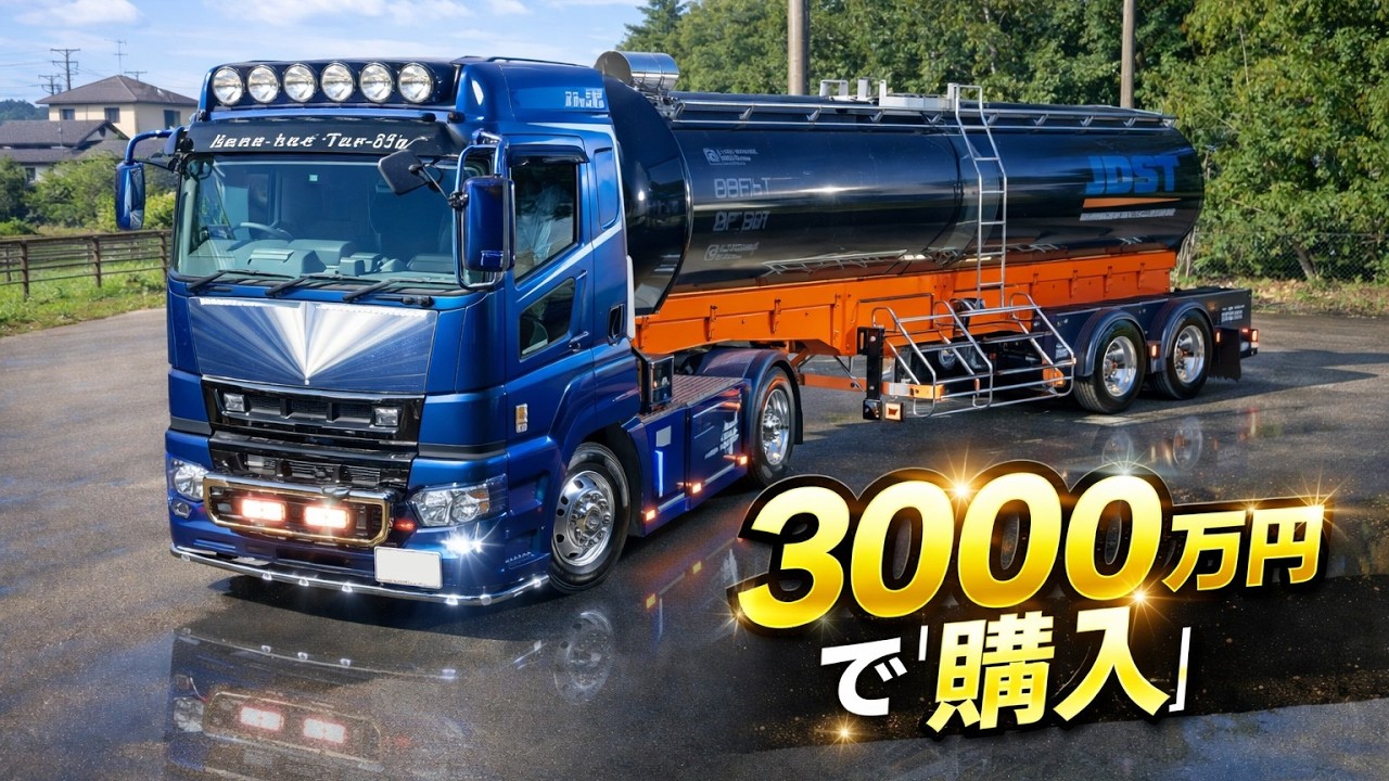 現金3000万円で大型トレーラーを購入しました！！【私の愛車を紹介します】