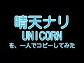 晴天ナリ【歌詞付】 UNICORN を一人でコピーしてみた