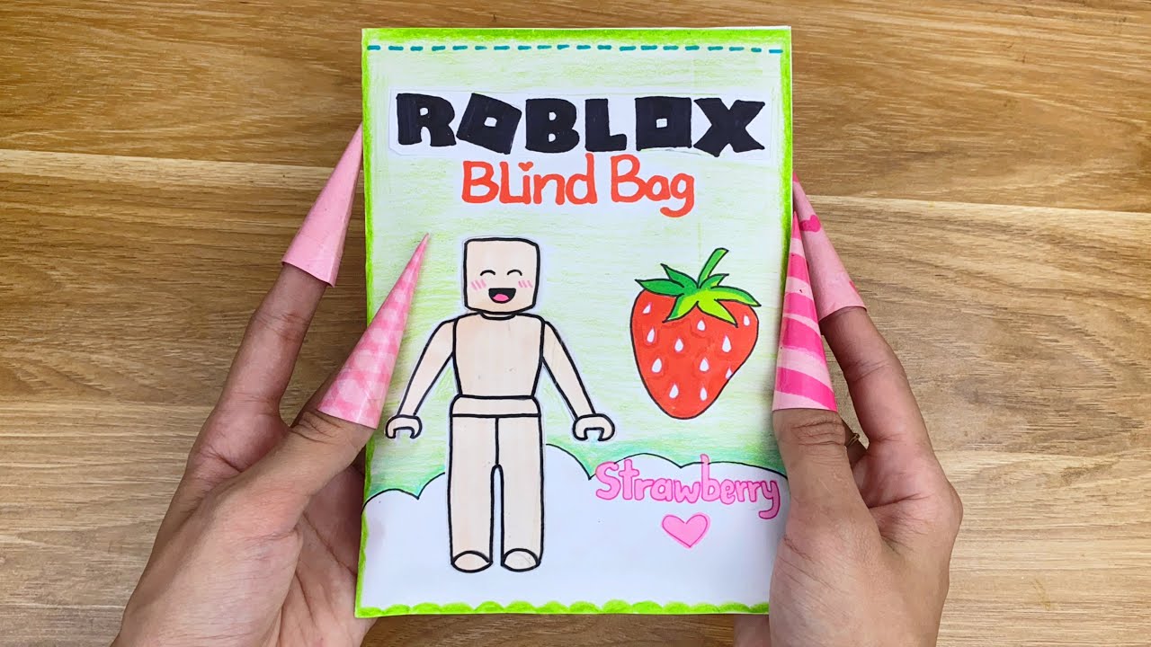 🖤 Blind bag paper 🖤/Unboxing Roblox Blind bag/ASMR opening blind bag/paper  diy 