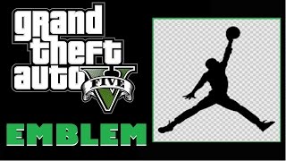 Grand Theft Auto 5 / GTA 5 / GTA V : Jordan / Jumpman Logo Emblem Tutorial