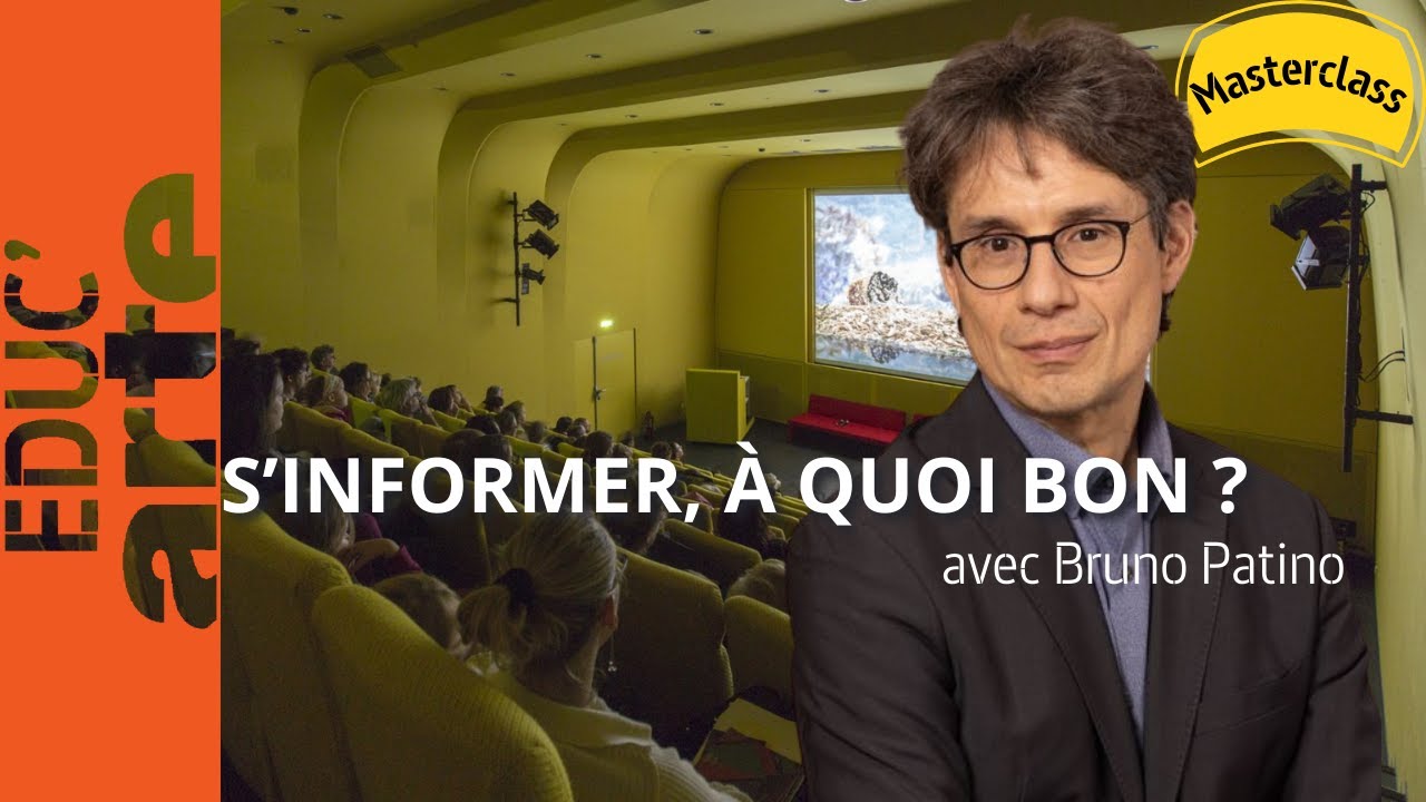 S'informer, à quoi bon ? avec Bruno Patino｜Masterclass