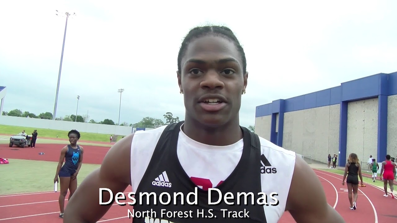 Interview Demond Demas, North Forest, at HISD District Track Meet YouTube