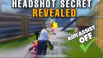 Aim assist Off is the key of Headshots 🔥⚡