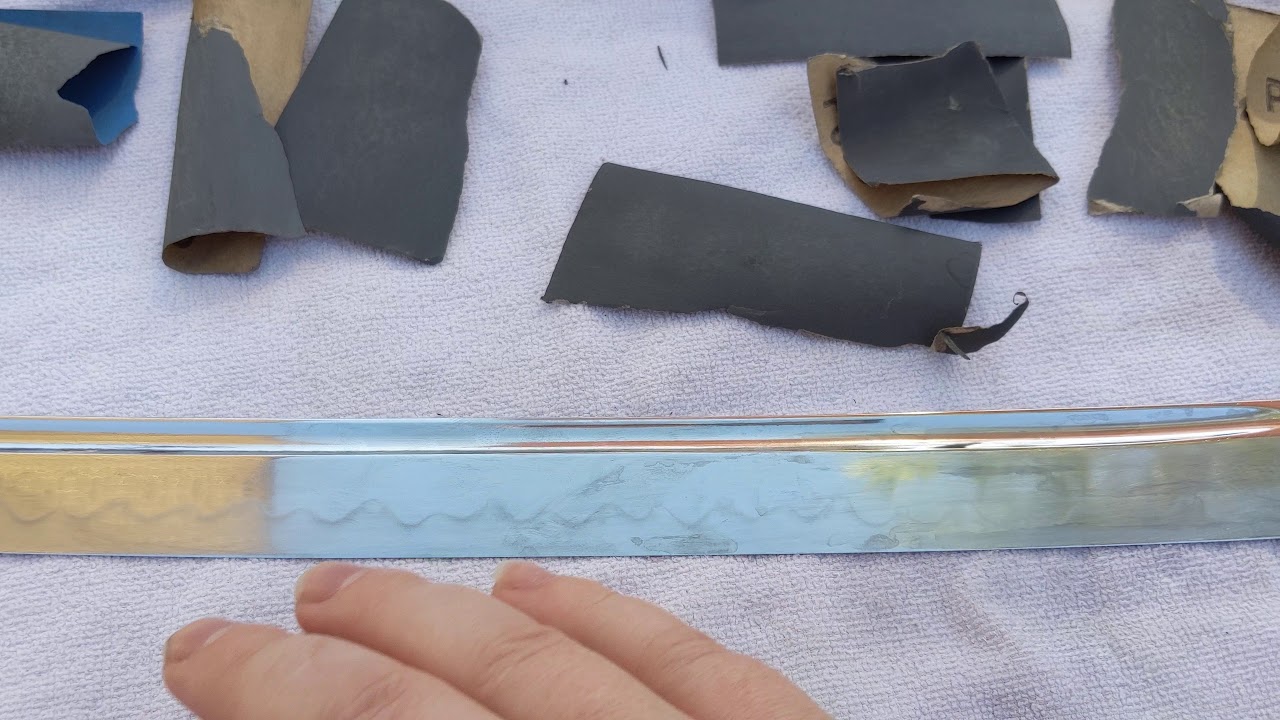 sword polishing, sanding, acid dip basics YouTube
