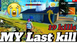 Free fire battle Royal gameplay my last kill 😭😭#freefire