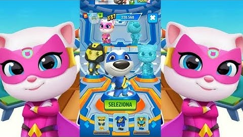 Talking Tom Hero Dash - Angela - 3 x Gameplay Android and IOS