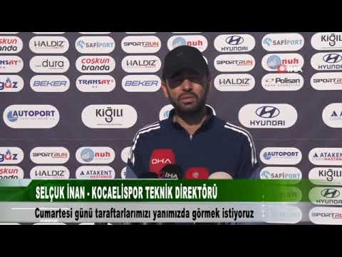 SELÇUK İNAN KOCAELİSPOR TEKNİK DİREKTÖRÜ