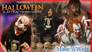 I Went to the BIGGEST Halloween Show in the WORLD! - Crazy Animatronics, Haunted Houses and MORE!