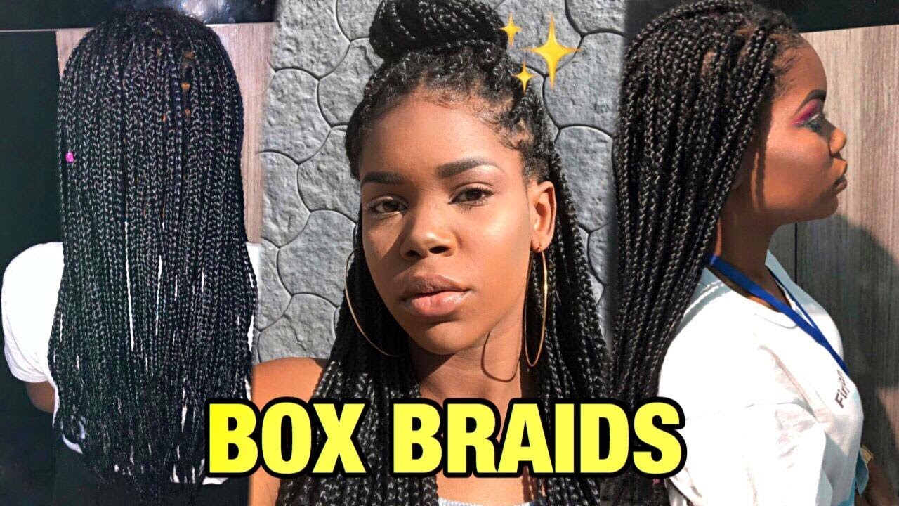 COMO FAZER TRANÇAS BOX BRAIDS EM CASA - YouTube