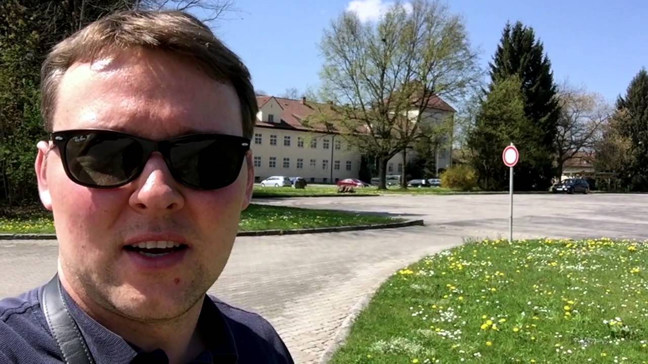 In the former Oflag VII-A prison camp for Polish officers, Murnau, Germany