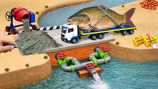 Diy diorama making mini motor water pump science project @SanCreator1