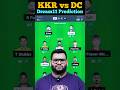 Kkr vs dc dream11 predictionkkr vs dc dream11  dream11prediction dream11 kkrvsrcdream11