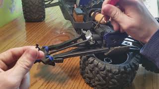 E revo 2.0 how to replace right front a arm - YouTube