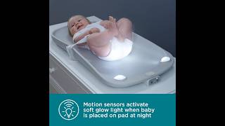 Contours Glow Motion Sensing Light-Up Changing Pad for Dresser or Changing Table