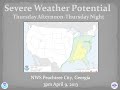 Severe Weather Potential for Thursday 4/11/2013