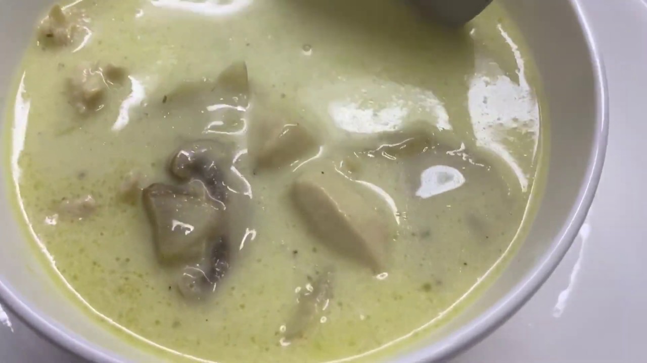 Cream of Mushroom Soup , سوپی قارچک بە کرێم