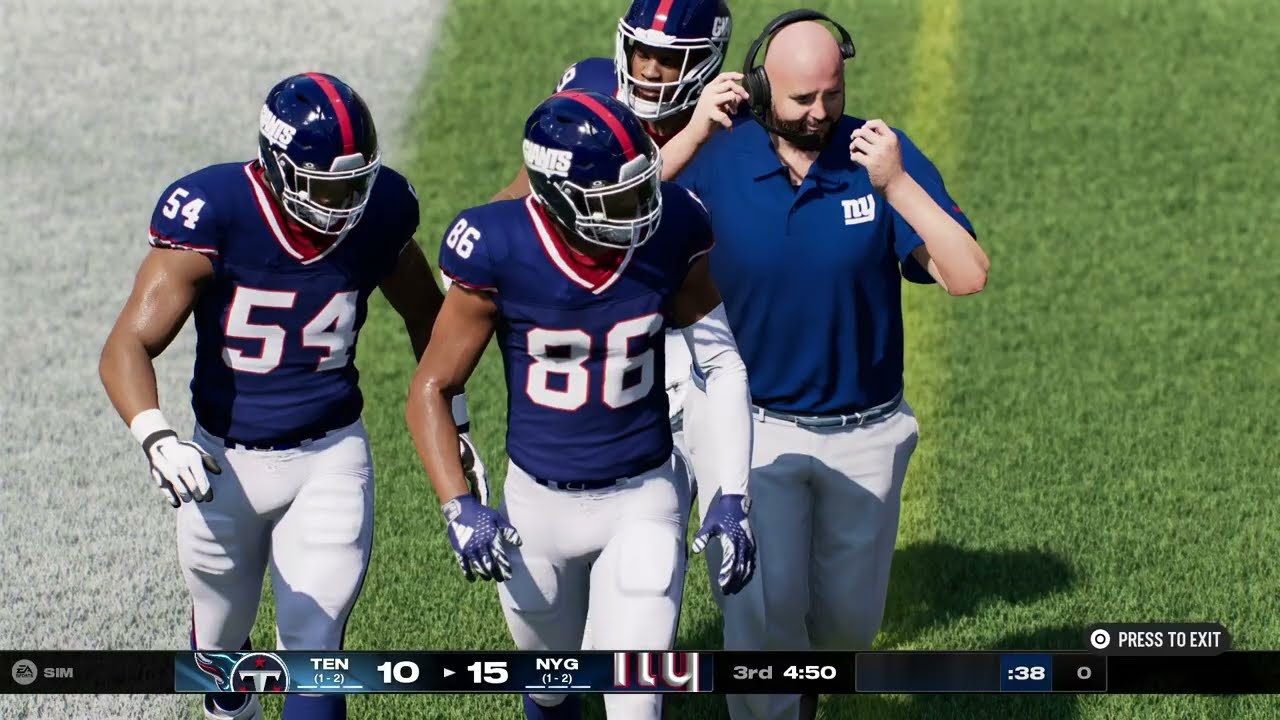 2026: Week 4 - Titans vs. Giants 2nd Half