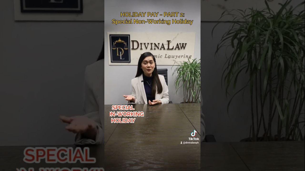 How much should you be paid if you work on a special non-working holiday? 