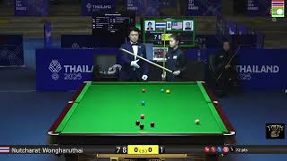 🇹🇭 Nutcharat Wongharuthai 🆚 Bronica Kai Yin Song 🇲🇾 l Snooker 15 Reds Men🏆33rd SEA GAMES THAILAND .