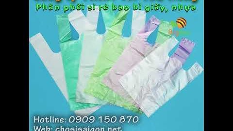 Túi xốp 2 quai bóng mỡ màu giá sỉ rẻ tại TP.HCM