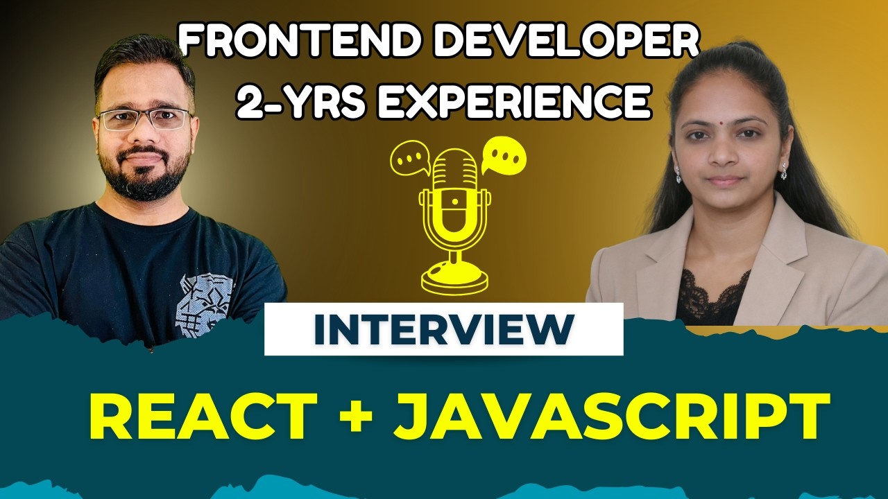 React Developer Mock Interview | 2+ Years Experience | Real Interview ...