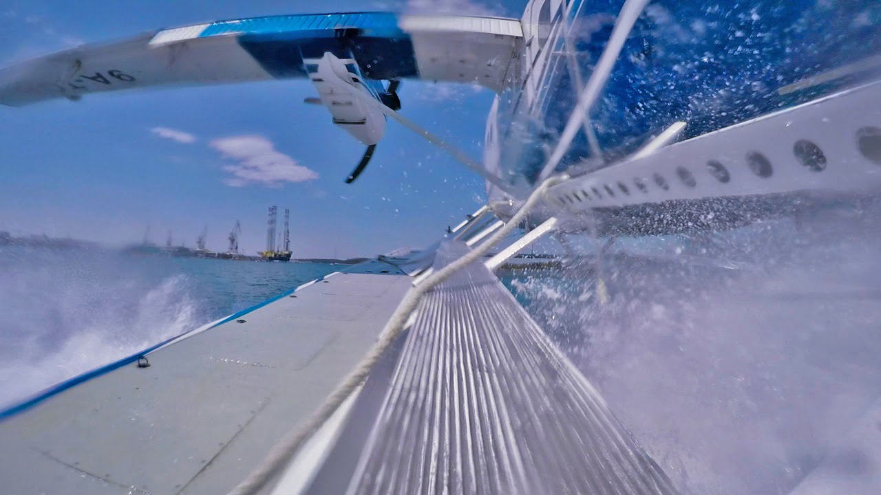 FloatCAM on Takeoff from Pula Harbor!