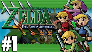 The Legend of Zelda: Four Swords Adventures (4 Players) - Part 1 The Legend of Zelda: Four Swords Adventures (4 Players) - Part 1