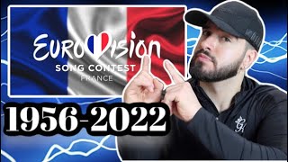 🇫🇷 ALL France Eurovision Songs 1956-2022 *REACTION*