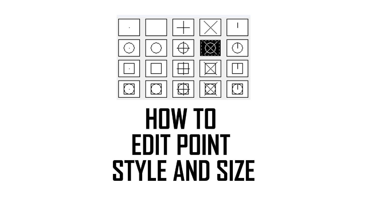 2ND BITE : How to add point and edit point style and siza - Autocad ...