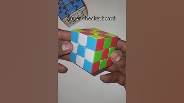 super checkerboard pattern on 3x3 rubix cube #youtubeshorts#rubikscube#shorts#cuberhub