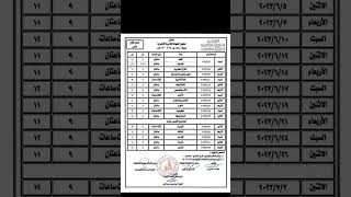 إعلان جدول الشهادة الثانوية الأزهرية لعام 2023