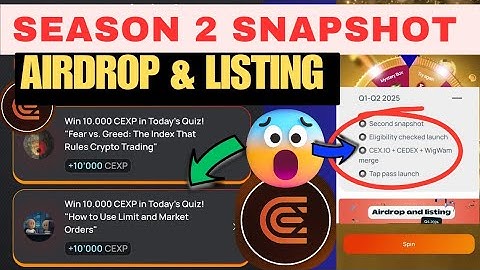 CEX.IO Airdrop & Listing | CEX.IO Season 2 snapshot | CEX.IO Listing on Binance?