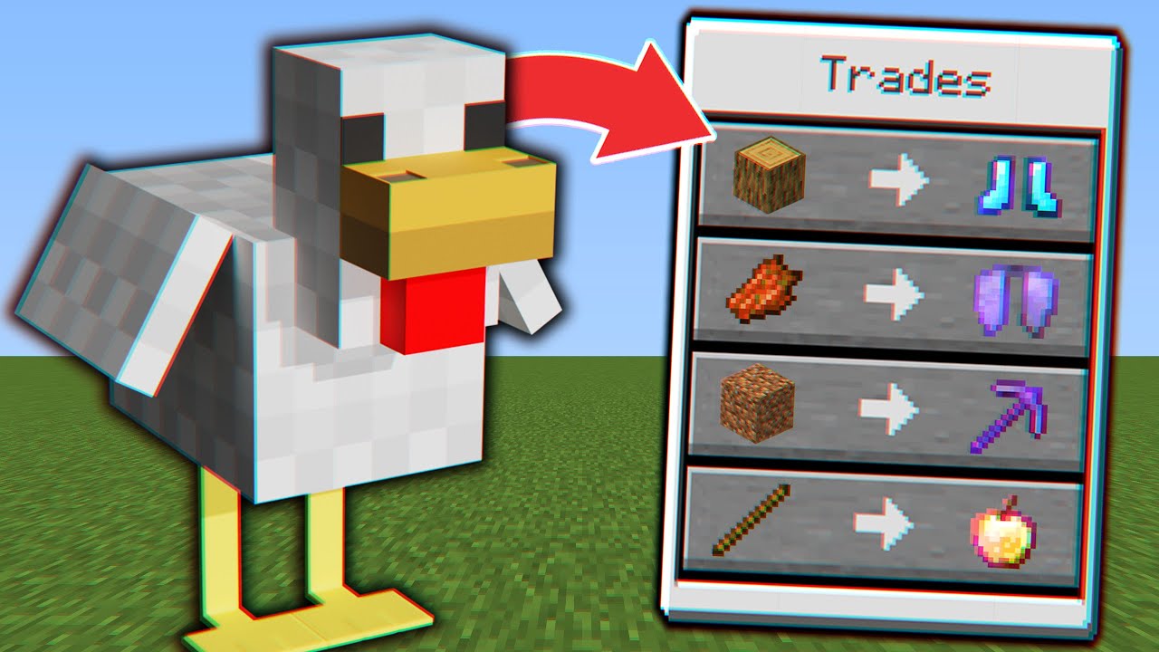 Minecraft But You Can Trade With Blocks Minecraft Data Pack