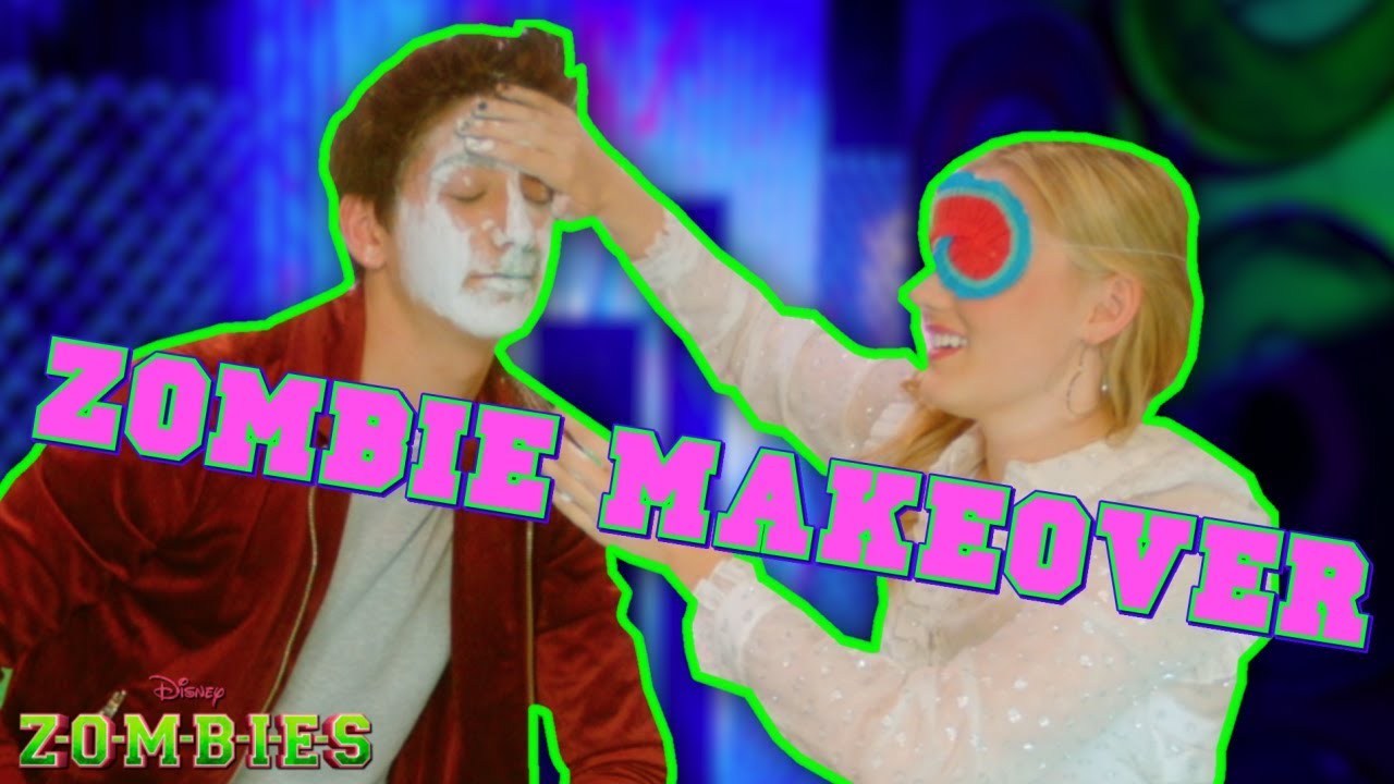 Zombie Makeover Challenge 👄 ZOMBIES Disney Channel YouTube