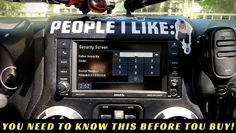 Buyers Beware! You need THIS code to unlock your factory Mopar stereo!