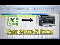 How to print in excel  print page setup in excel