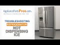 Refrigerator Won’t Dispense Ice - Top 6 Reasons & Fixes - Kenmore, Whirlpool, Frigidaire, GE & more